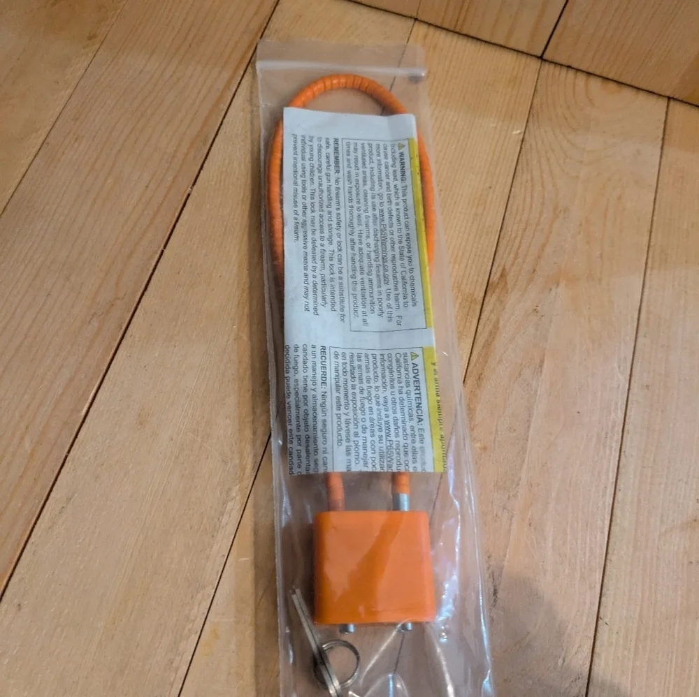 Orange Security Cable Lock - Picture 4 of 6